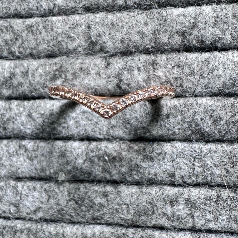 Pandora Rose Gold Chevron Ring